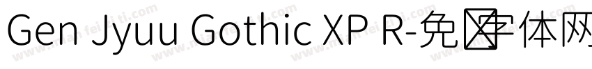 Gen Jyuu Gothic XP R字体转换